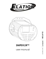 Предварительный просмотр 1 страницы Elation SNIPER 2R User Manual