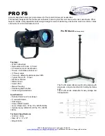 Elation SPOTLIGHT PRO FS Technical Specifications preview