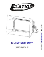 Elation TVL SOFTLIGHT DW User Manual предпросмотр