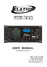 Elation UNI BAR User Manual предпросмотр