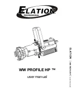 Предварительный просмотр 1 страницы Elation WW PROFILE HP User Manual