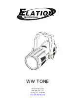 Elation WW TONE Manual preview