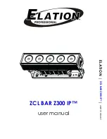 Предварительный просмотр 1 страницы Elation ZCL BAR Z300 IP User Manual