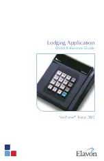 Preview for 1 page of Elavon VeriFone Tranz 380 Quick Reference Manual