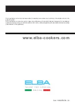 Предварительный просмотр 80 страницы Elba 9CX828 Instructions For The Use - Installation Advices