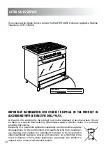 Preview for 34 page of Elba CX 906 DF Instructions For The Use