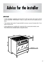 Предварительный просмотр 21 страницы Elba CX 907 G Instructions For The Use