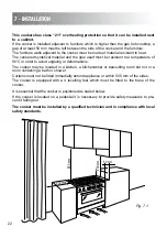 Предварительный просмотр 22 страницы Elba CX 907 G Instructions For The Use