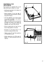 Предварительный просмотр 21 страницы Elba DOMINO HOBS Instructions For Use Manual