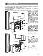 Preview for 29 page of Elba DUAL FUEL COOKERS Instructions For The Use - Installation Advices