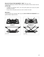 Preview for 61 page of Elba DUAL FUEL COOKERS Instructions For The Use - Installation Advices