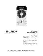 Предварительный просмотр 1 страницы Elba EAC-B1491RC Owner'S Manual