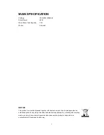 Preview for 7 page of Elba EAC-G6570RC(WH) Owner'S Manual