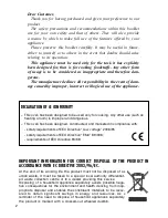 Preview for 2 page of Elba EBO9810S Instructions For The Use - Installation Advices