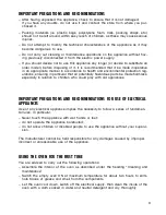 Preview for 3 page of Elba EBO9810S Instructions For The Use - Installation Advices