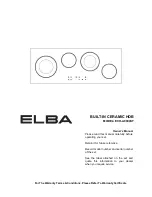 Elba ECH-A9004ST Owner'S Manual предпросмотр