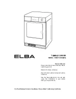 Preview for 1 page of Elba ED-B7610ES(WH) Owner'S Manual