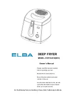 Preview for 1 page of Elba EDF-D2518 Owner'S Manual