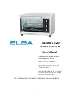 Предварительный просмотр 1 страницы Elba EEO-A2815 Owner'S Manual