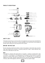 Предварительный просмотр 4 страницы Elba EFP-K2480 Owner'S Manual