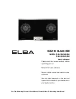 Elba EGH-A9241GX Owner'S Manual предпросмотр