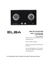 Elba EGH-B8240G(BK) Owner'S Manual предпросмотр