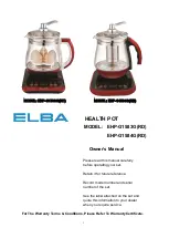 Elba EHP-G1583G(RD) Owner'S Manual предпросмотр