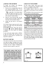 Preview for 8 page of Elba EHS 635 SB Instructions For The Use - Installation Advices