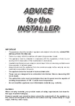 Preview for 15 page of Elba EHS 635 SB Instructions For The Use - Installation Advices