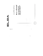 Предварительный просмотр 1 страницы Elba EIC-1600P User Manual