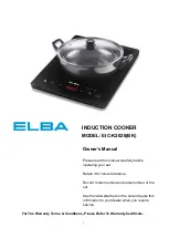 Elba EIC-K2026(BK) Owner'S Manual предпросмотр