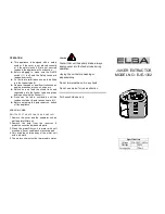 Предварительный просмотр 2 страницы Elba EJE-1302 Quick Manual