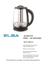 Elba EJK-J2024DG-BK Owner'S Manual preview