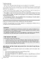 Preview for 2 page of Elba EK 55 X 440 Instructions For The Use - Installation Advices