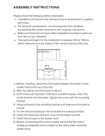 Preview for 4 page of Elba Elegante EH-B9025ST(SS) Owner'S Manual