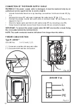 Предварительный просмотр 12 страницы Elba ELIO E93 MF Instructions For The Use