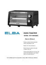 Предварительный просмотр 1 страницы Elba EOT-D0989(BK) Owner'S Manual