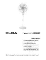 Preview for 1 page of Elba ESF-E1639TM (GR) Owner'S Manual