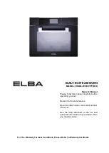 Предварительный просмотр 1 страницы Elba ESGO-H3850TFT(BK) Owner'S Manual