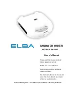 Предварительный просмотр 1 страницы Elba ESM-2085 Owner'S Manual