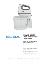 Elba ESMB-M3430 Owner'S Manual предпросмотр