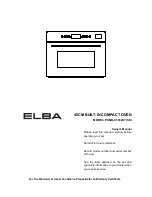 Предварительный просмотр 1 страницы Elba ESMO-C3582ST Owner'S Manual