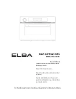 Elba ESO-2633BI Owner'S Manual preview