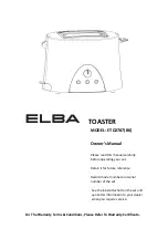 Предварительный просмотр 1 страницы Elba ET-D2787 Owner'S Manual