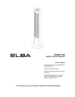 Elba ETWF-A4140RC Owner'S Manual preview