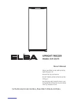 Elba EUF-2217S Owner'S Manual preview