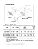 Preview for 4 page of Elba EVF-E0805 Owner'S Manual