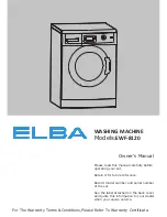 Предварительный просмотр 1 страницы Elba EWF-8120 Owner'S Manual