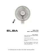 Preview for 1 page of Elba EWMF-B1642RC Owner'S Manual