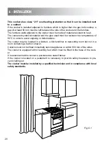 Preview for 20 page of Elba EXCELLENCE CX 601 G Manual